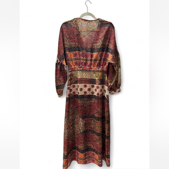 Zara Boho Midi Dress – Size M - Picture 4 of 7